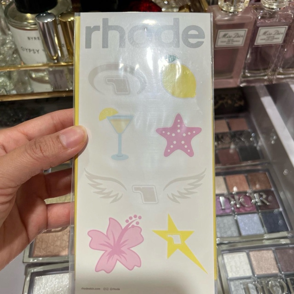 RHODE Tattoo Set with Pink and Yellow Accents